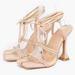 Tacones beige cocalecas 