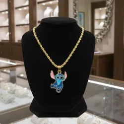 Cadena torcida con dije de STITCH