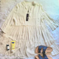 Vestido blanco de hilo 