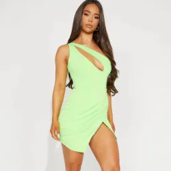 Vestido corto verde 