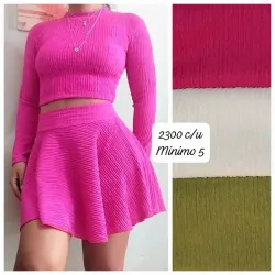 Juego de saya mangas largas