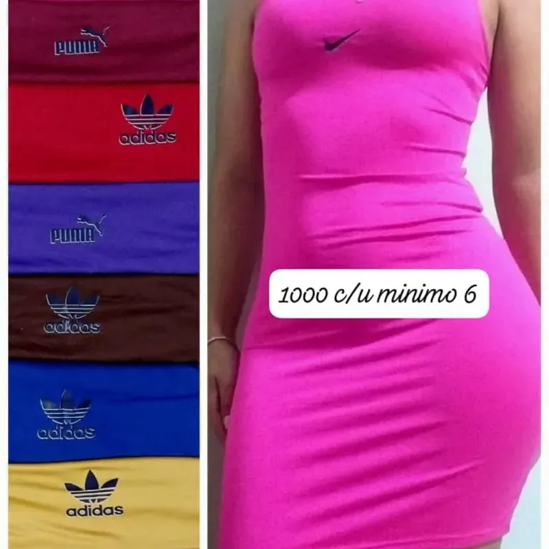 Vestido color entero sin manga