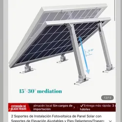 Base de panel solar de aluminio