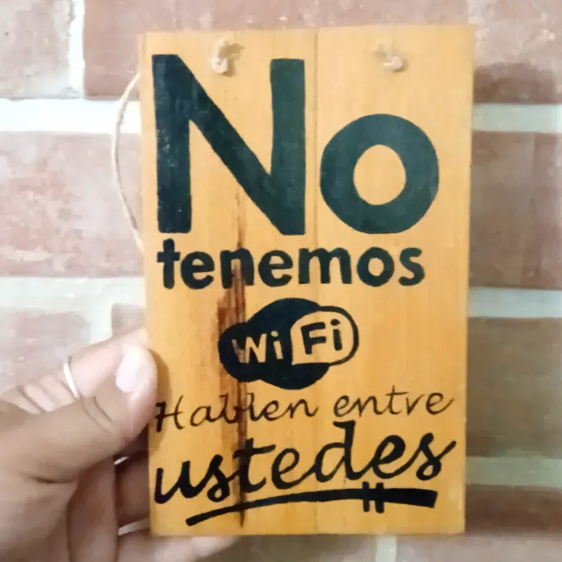 Cartelito Wifi 