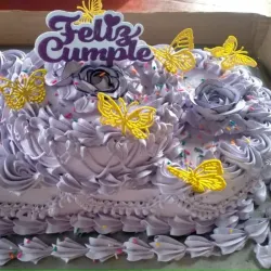 Kake de bandeja personalizados dos pisos