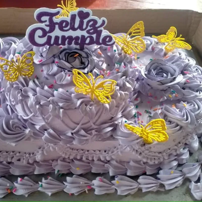 Kake de bandeja personalizados dos pisos