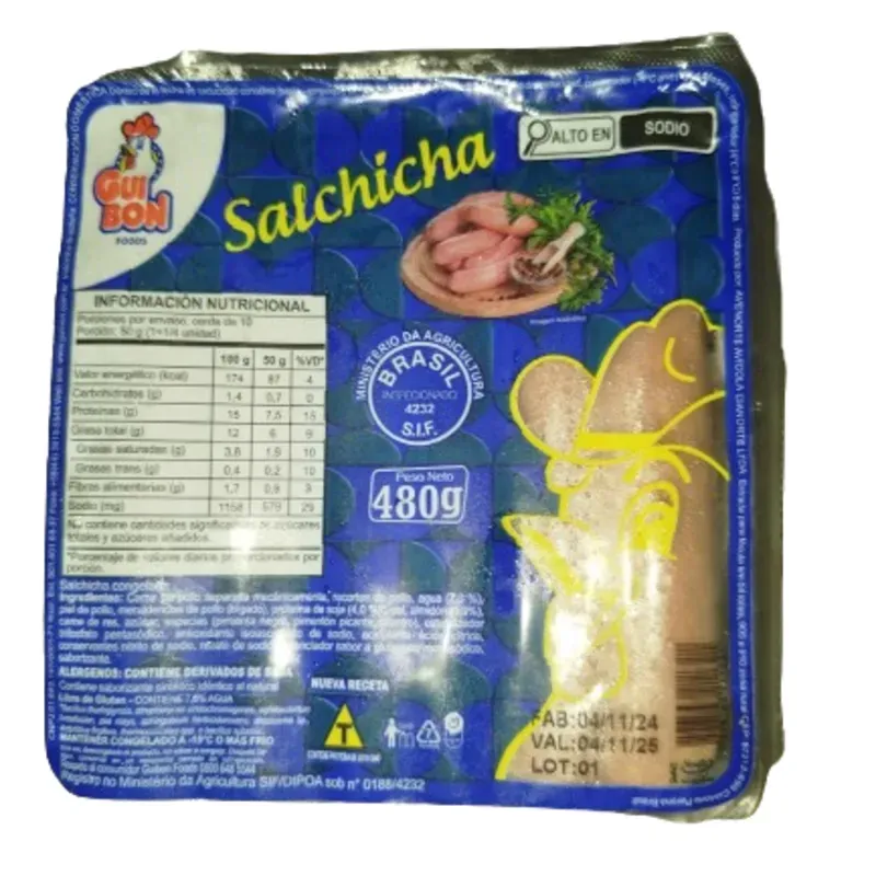 Salchichas de pollo (12 unidades)