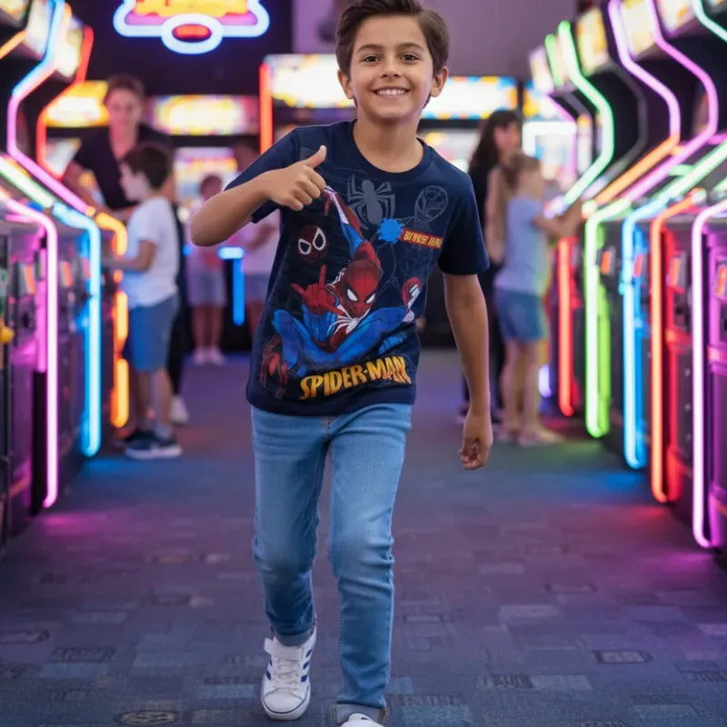 Pulover spiderman y pantalón.