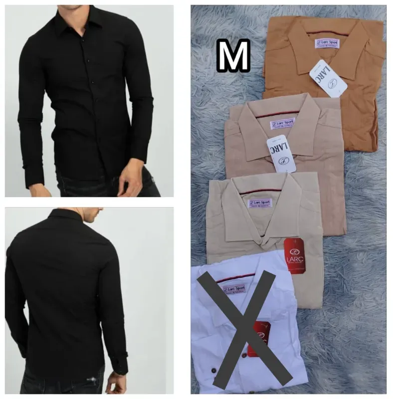 Camisas mangas largas.