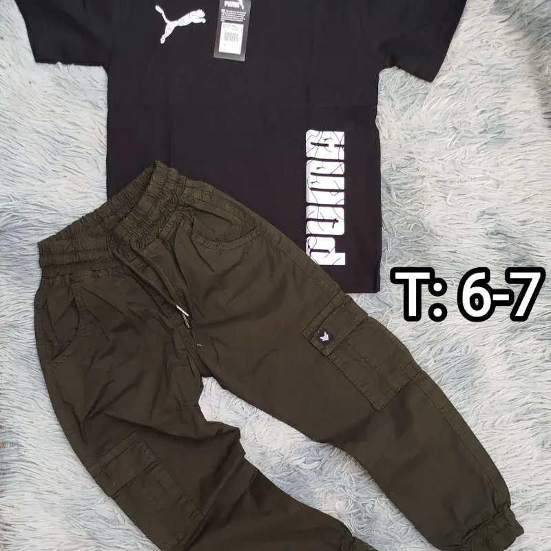 Pulover y pantalón.