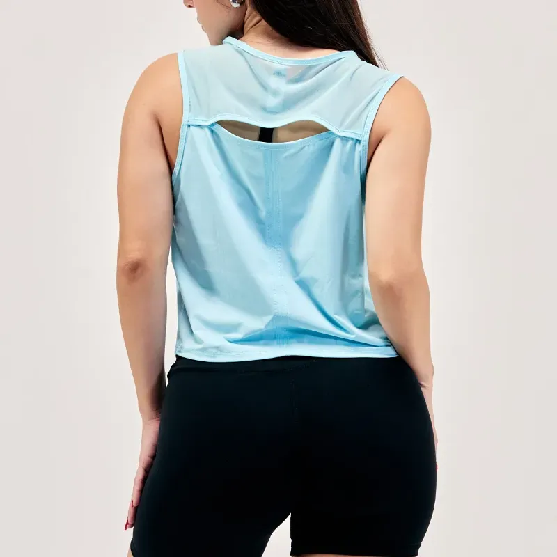 Sleeveless Meshdrop Azul