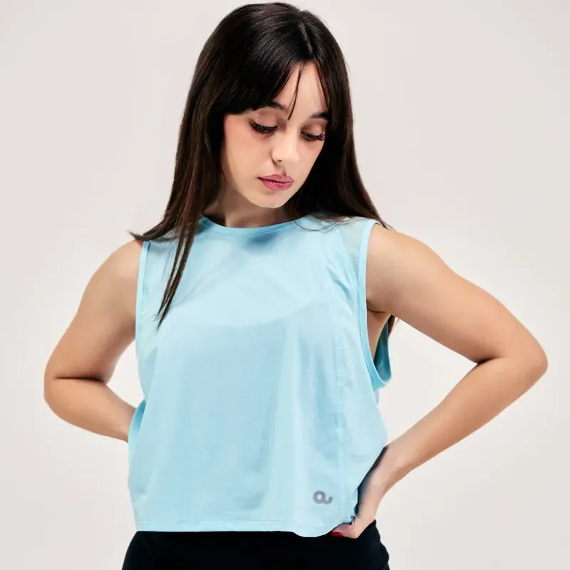 Sleeveless Meshdrop Azul