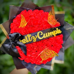 100 rosas con cinta 🥰