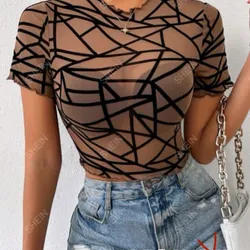 Blusa transparente talla M