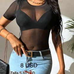 Blusa transparente talla S