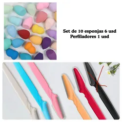 Esponjas de maquillaje y perfiladores 