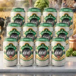 Cerveza Fría 3 caballos