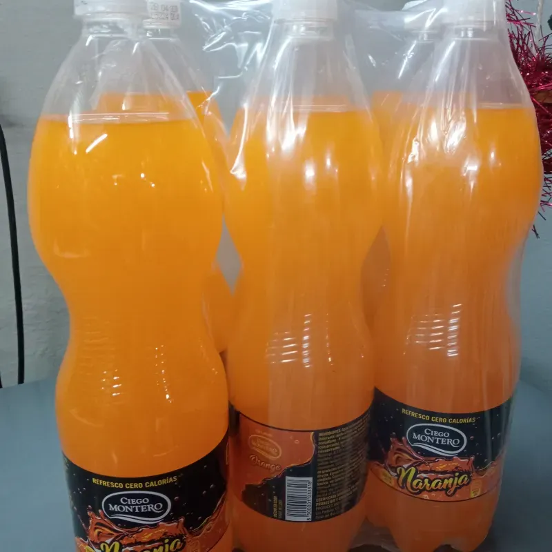 Pomo de refresco sabor naranja 