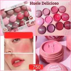 Rubor y labial en crema 