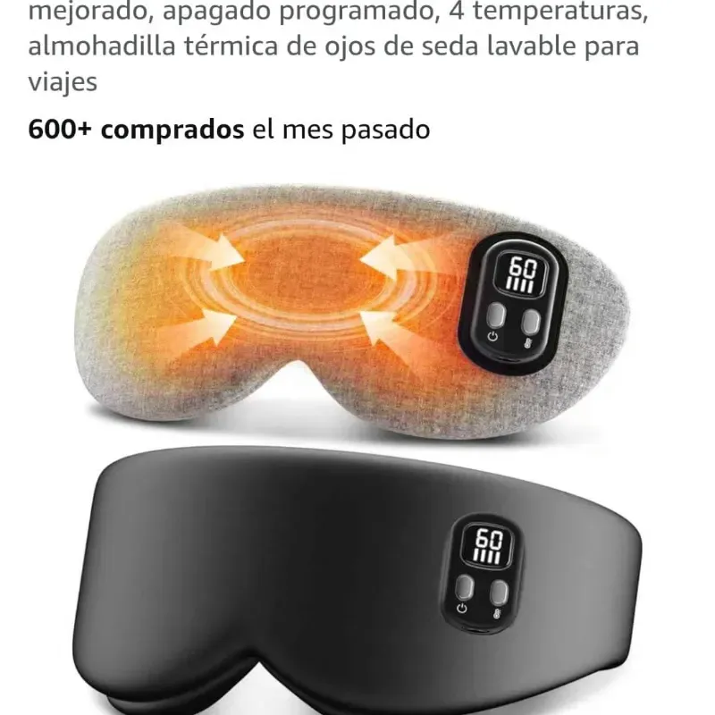 Máscara térmica ocular inhálambrica 