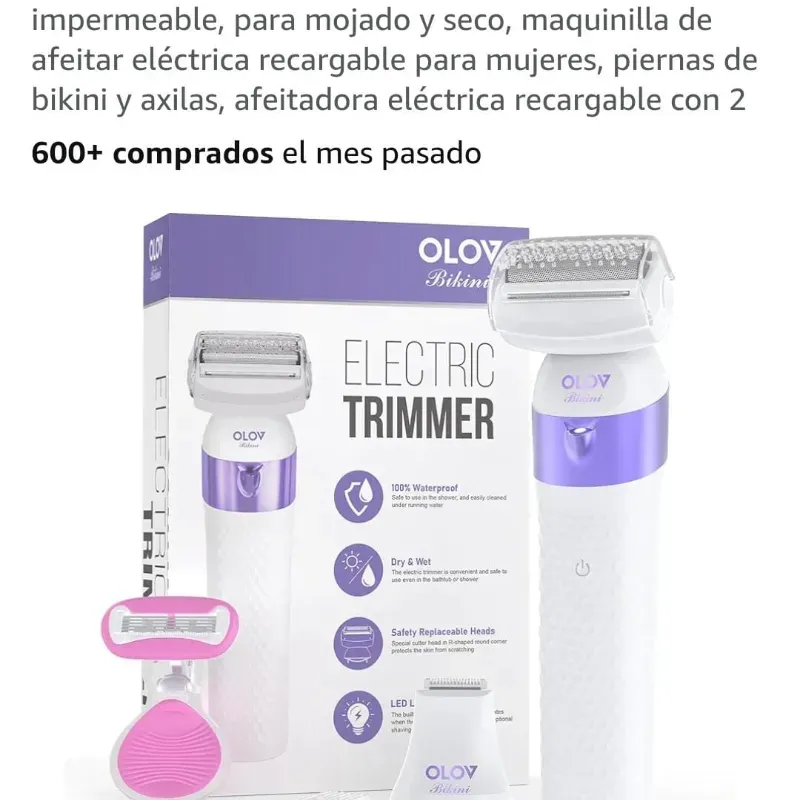 Olo Bikini máquina depiladora recargable 