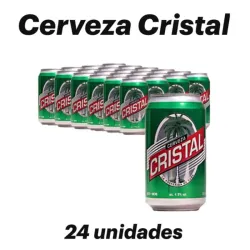Cerveza Cristal por caja de 24und