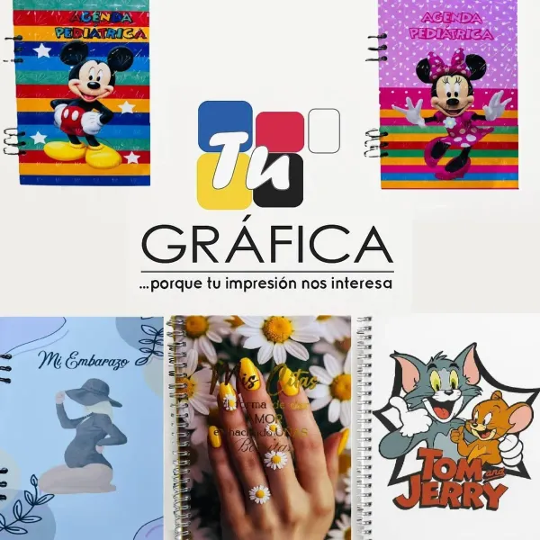 Nos dedicamos a la producción y venta de libretas, agendas pediatricas y para embarazadas ( historias clinicas). Agendas para el control de ingresos y gastos, para agendamiento de cita y para uso general, totalmente personalizables;empaques para regalos, invitaciones para todo tipo de eventos y mucho más.