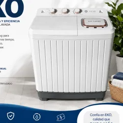 🧼 Lavadora semiautomática EKO (7kg)