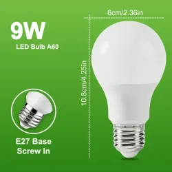 BOMBILLO LED 9W LUZ BLANCA
