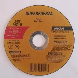 DISCO DE CORTE METAL SUPERFUERZA 125mm