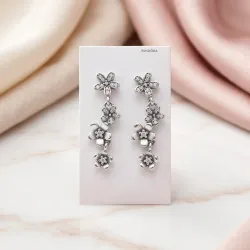 Aretes margarita colgante