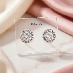 Aretes pandora con piedra