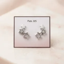 Aretes tres estrellas ⭐