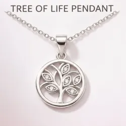 Cadena árbol de la vida con piedras