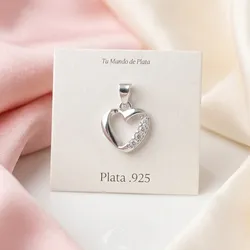 Dije de cadena de corazón