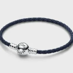 Pulsera de cuero negro