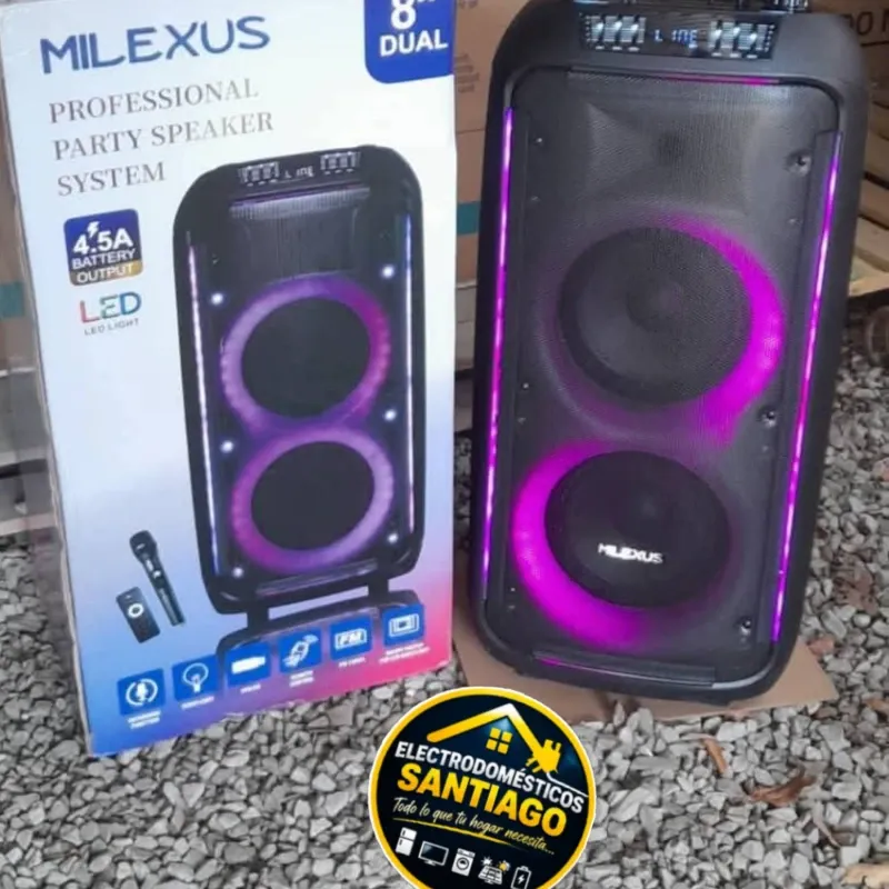 BOCINA PROFESIONAL 8" Dual Milexus ML-SPK-332