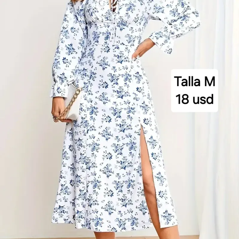 Vestido elegante mangas largas