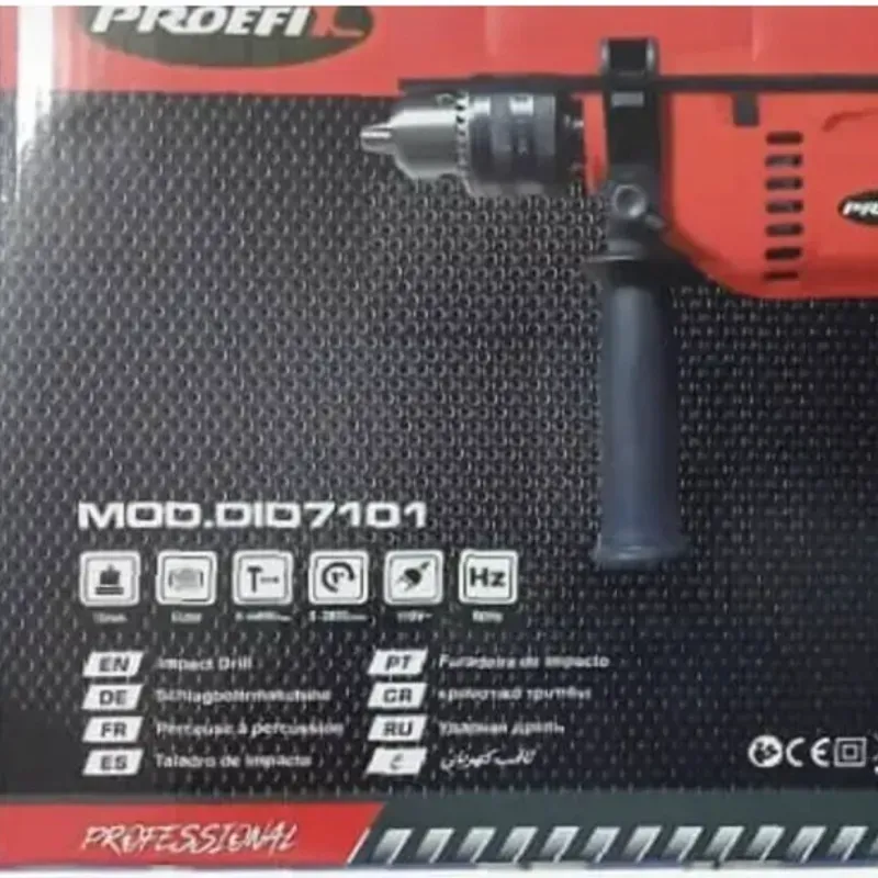 (50 USD)TALADRO Proefix * 650W - 110VOLT- 2800RPM-Mazorca ○13MM Carbones de respuesto*Nivel Incorporado