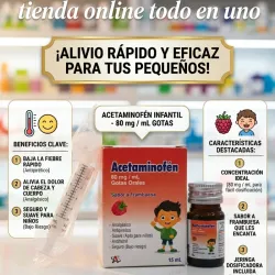 ACETOMINOFEN  SABOR FRAMBUESA 15ML (VENCE 12/27)