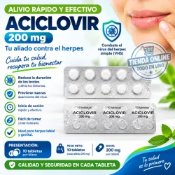 ACICLOVIR (200mg,10t)(VENCE 8_28)