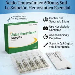 ACIDO TRANEXAMICO 500MG,5ML (VENCE 1/28)