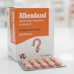 ALBENDAZOL 400MG 10T (VENCE 7/28)