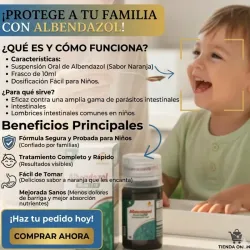 ALBENDAZOL SUSPENSION ORAL 10ML (VENCE 6/28)