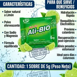 ALIVIO POLVO EFERVECENTE(PARECIDO A LA SAL PICOT) 1 ESTICHE 5g (VENCE 06/2027)