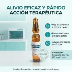 BENADRILINA INYECTABLE 2ML 20MG (VENCE 11/29)