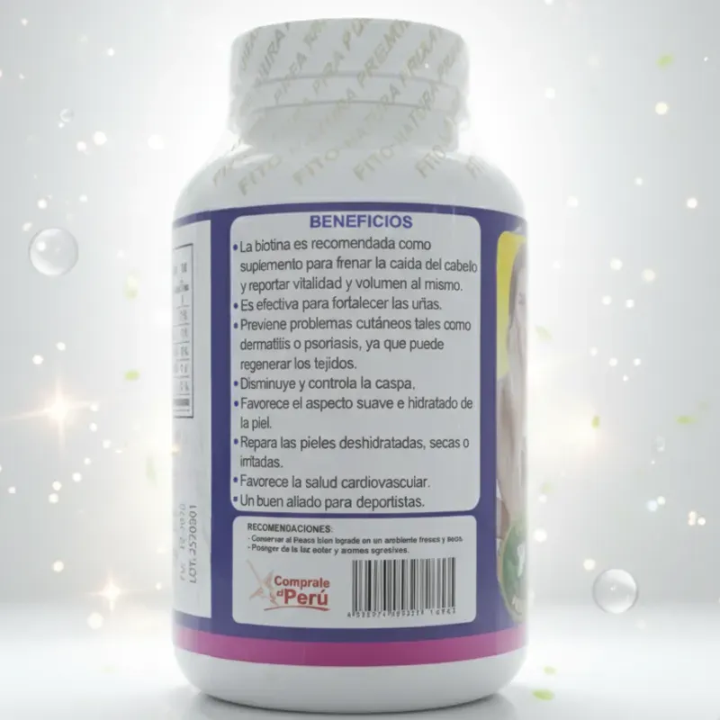 (BIOTINA) 500mg 100 cápsulas