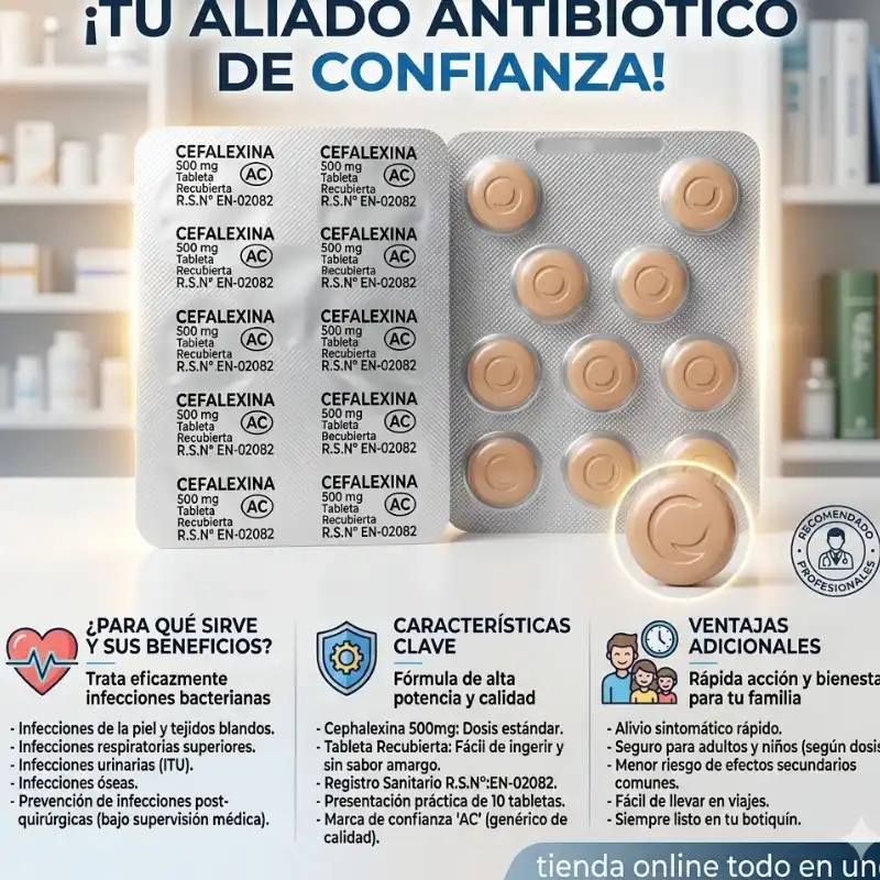 💊 CEFALECINA(500mg,10t) (VENCE5-27)