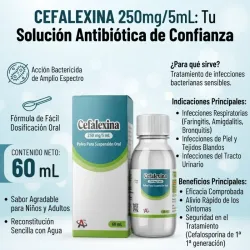 CELALEXINA EN SUSPENSION 60 ML VENCE 11/2028