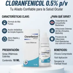 CLORANFENICOL 0.5 % 10 ML VENCE 12 /2028